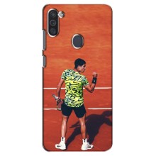 Чехлы с принтом Спортивная тематика для Samsung Galaxy M11 (Алькарас Теннисист)