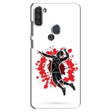 Чехлы с принтом Спортивная тематика для Samsung Galaxy M11 – Волейболист