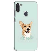 Чехлы с собаками для Samsung Galaxy M11 (VPrint) (Корги)