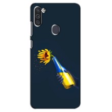 Чехол для Патриота Украины Samsung Galaxy M11 - (AlphaPrint) (Коктейль молотова)