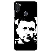 Чехол для Samsung Galaxy M11 (AlphaPrint - с принтом Зеленского) – Зеленский АРТ