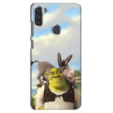 Чохол з мультфільмом Шрек на Samsung Galaxy M11 – Шрек і осел