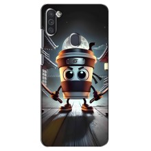 Чехол с мемом Тралалело тралала на Samsung Galaxy M11 (Капучино асасино)