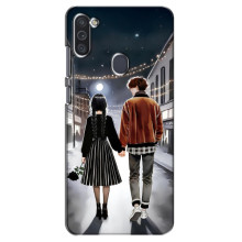 Чохол з дизайном Венздей 2 на Samsung Galaxy M11 – Венздей і Тайлер