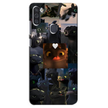 Чохол як приборкати дракона на Samsung Galaxy M11 (Дракон колаж)