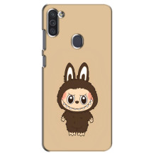 Чохол з Лабубу на Samsung Galaxy M11 (Коричневий Лабубу)
