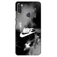 Чехол с логотипом Найк на Samsung Galaxy M11 – Найк дымчатый