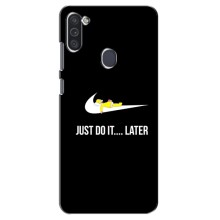 Чехол с логотипом Найк на Samsung Galaxy M11 – Nike just do it