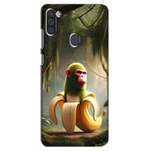 Чехол с мемами тралалело тралала для Samsung Galaxy M11 – Шимпанзини бананини
