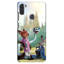 Чохол Зоотрополіс на Samsung Galaxy M11 – Нік Джуді і змія
