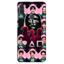 Чохол Гра в кальмара для Samsung Galaxy M11 – Персонажі гри кальмара