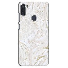 Мраморный чехол на Samsung Galaxy M11 (VPrint) (Белый мрамор)