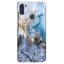 Мраморный чехол на Samsung Galaxy M11 (VPrint) (Нежный мрамор)