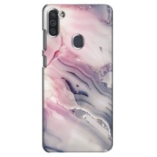 Мраморный чехол на Samsung Galaxy M11 (VPrint) (Пурпурный Мрамор)