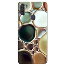 Мраморный чехол на Samsung Galaxy M11 (VPrint) (Радужный Мрамор)