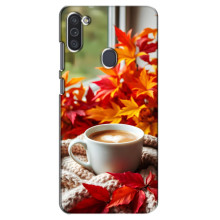 Чохол з унікальним дизайном 'Осінь з кавою' для Samsung Galaxy M11
