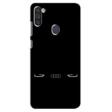 Силиконовый бампер с картинкой машины на Samsung Galaxy M11 (Силует Audi)