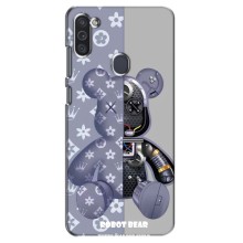 Силиконовый чехол для Samsung Galaxy M11 (Медведь Louis Vuitton)