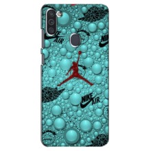 Силиконовый Чехол Nike Air Jordan на Самсунг Галакси М11 (Джордан Найк)