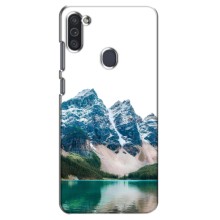 Силиконовый чехол с КАРТИНКАМИ лето для Samsung Galaxy M11 (AlphaPrint) (Гори)