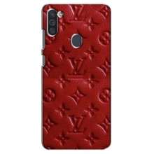 Текстурный Чехол Louis Vuitton для Самсунг Галакси М11 – Красный ЛВ