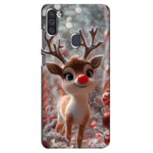 Яскравий чохол для Samsung Galaxy M11 з Зимові Оленята