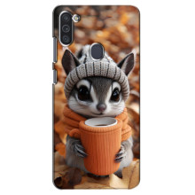 Друкований чохол 'Звірята з кавою' для Samsung Galaxy M11