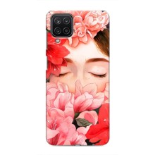 Чехлы (ART) Цветы на Samsung Galaxy M12 (VPrint) (Глаза в цветах)