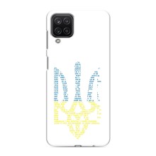 Чохли для Samsung Galaxy M12 Укр. Символіка (AlphaPrint) (Герб з букв)