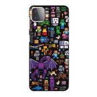 Чехол Майнкрафт для Samsung Galaxy M12 – Все персонажи