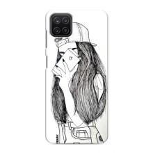 Чехол с печатью для Samsung Galaxy M12 - (Мода) (AlphaPrint) (Фото девочки)