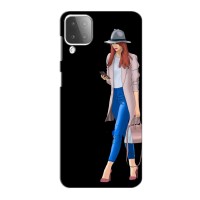 Чехол с картинкой Модные Девчонки Samsung Galaxy M12 (Девушка со смартфоном)