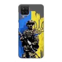Чехлы с принтом (Воины ЗСУ) для  Samsung Galaxy M12 (Солдат ЗСУ)