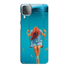 Чохол Стильні дівчата на Samsung Galaxy M12 – Дівчина на гойдалці