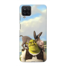 Чохол з мультфільмом Шрек на Samsung Galaxy M12 – Шрек і осел