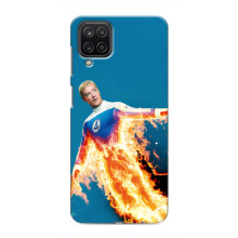 Чехол с принтом Фантастическая четверка для Samsung Galaxy M12 – Человек-Факел