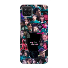 Чохол Гра в кальмара для Samsung Galaxy M12 – Колаж гра кальмара