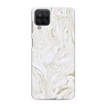 Мраморный чехол на Samsung Galaxy M12 (VPrint) – Белый мрамор