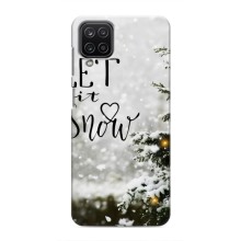 Новогодние, Праздничные Чехлы для Samsung Galaxy M12 - 2024 год (Let it snow)