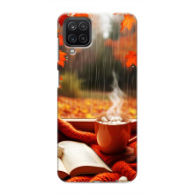 Чохол з унікальним дизайном 'Осінь з кавою' для Samsung Galaxy M12 – Кава і дощ