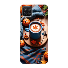 Чохол з унікальним дизайном 'Осінь з кавою' для Samsung Galaxy M12 – Кава і гарбузики