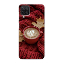 Чохол з унікальним дизайном 'Осінь з кавою' для Samsung Galaxy M12 – Кава на ковдрі