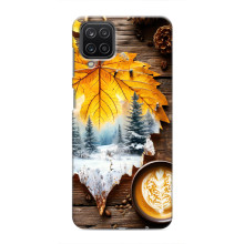 Чохол з унікальним дизайном 'Осінь з кавою' для Samsung Galaxy M12 – Осінньо-зимове кава