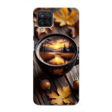 Чохол з унікальним дизайном 'Осінь з кавою' для Samsung Galaxy M12 – Темна кава
