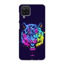 Силіконовий бампер з картинкою звірів для Samsung Galaxy M12 (Тигр-Арт)