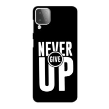 Силиконовый Чехол на Samsung Galaxy M12 с картинкой Nike – Never Give UP