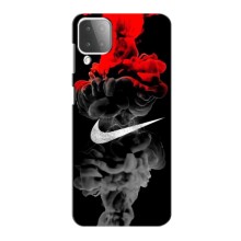 Силиконовый Чехол на Samsung Galaxy M12 с картинкой Nike – Nike дым