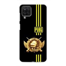 Чохол (TPU) з картинкою "Лого Пабг" на Самсунг Галаксі М12 – Логотип PUPG