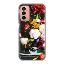 Брендновые Чехлы для Samsung Galaxy M13 - (PREMIUMPrint) (Nike цветы)