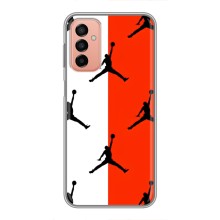 Чехлы для Samsung Galaxy M13 - с картинкой JORDAN (AlphaPrint) (Лого Джордан)